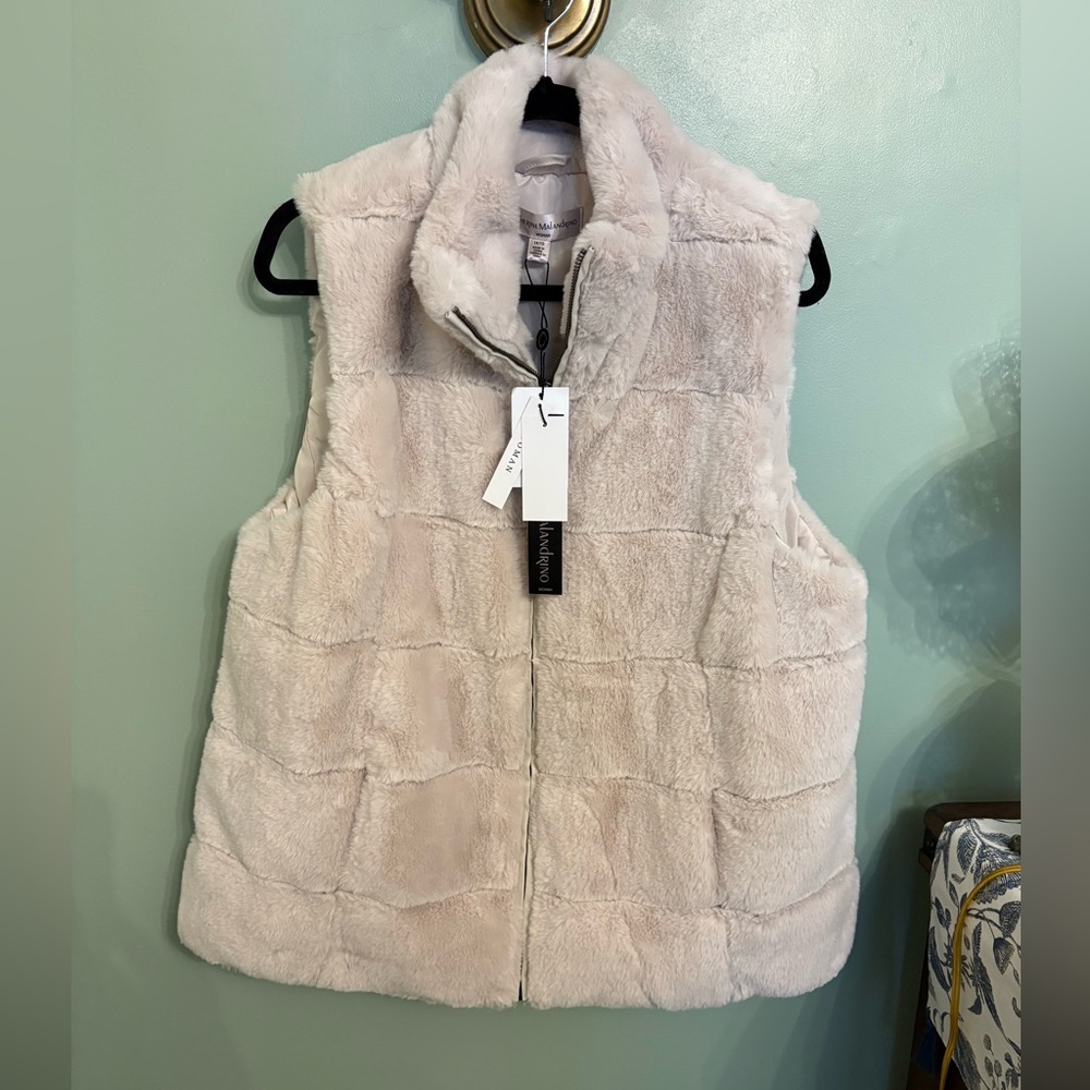 Catherine Malandrino Soft Cream Vest